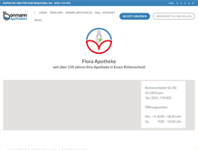 Tablet Screenshot of flora-apotheke-essen.de